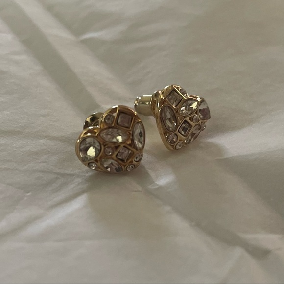 Sophie Harper Crystal Heart Studs - Picture 1 of 3
